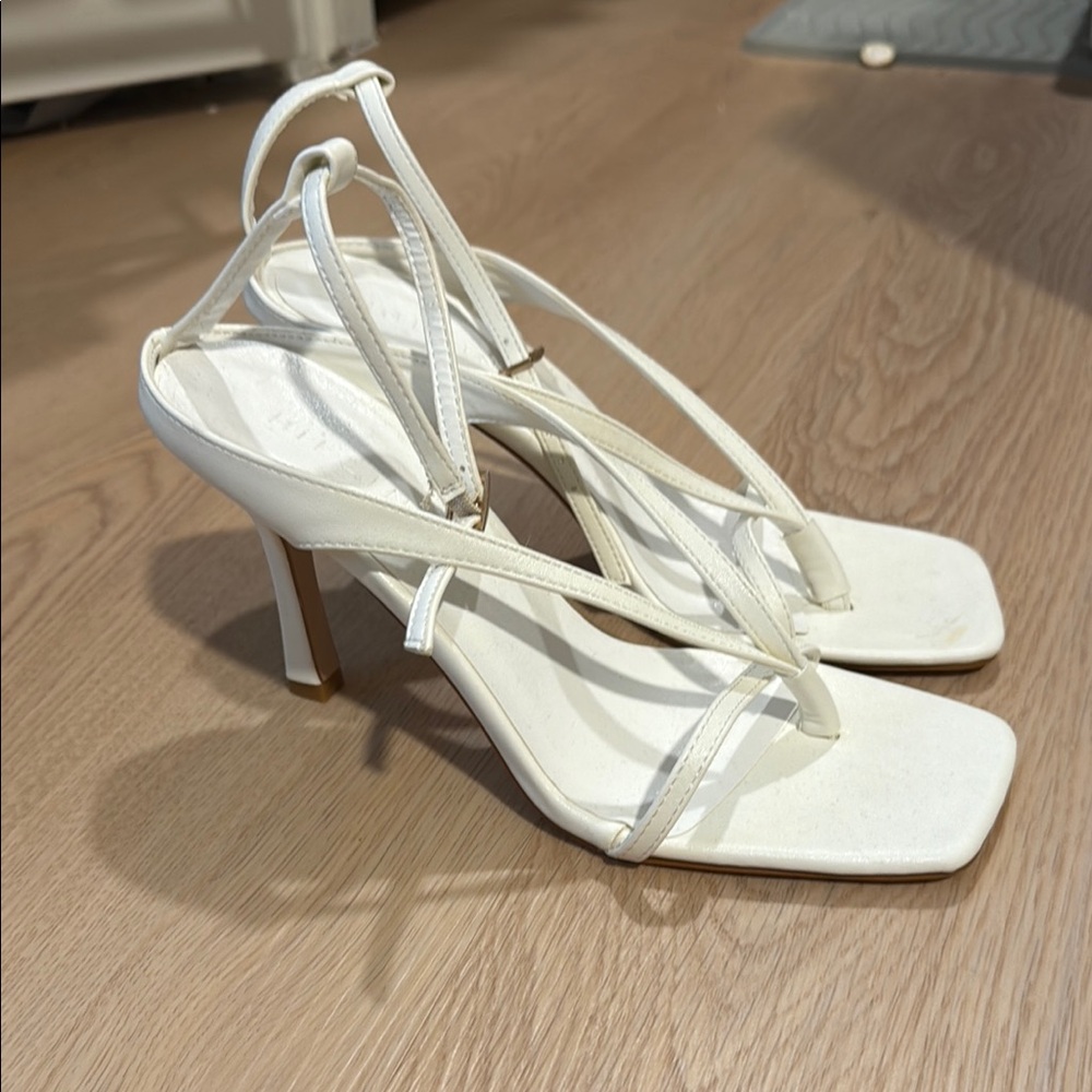 Billini White Heeled Sandals
